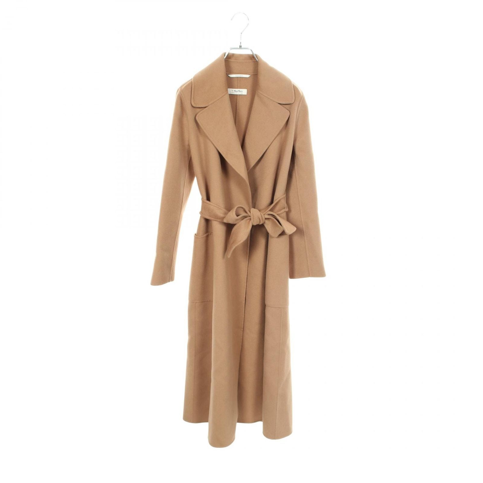 Max Mara S 'S Cucito Mano Paolore Wrap Coat Wool Gown