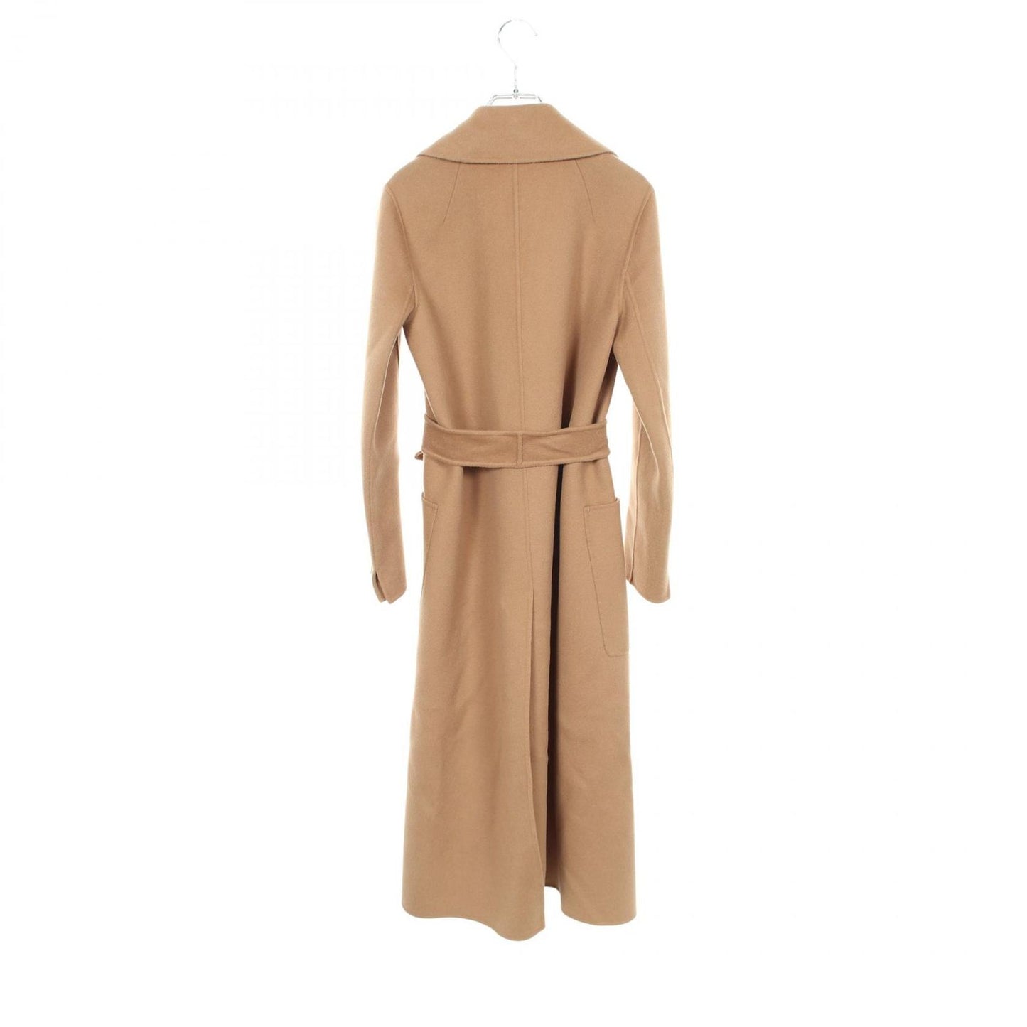 Max Mara S 'S Cucito Mano Paolore Wrap Coat Wool Gown — view 2
