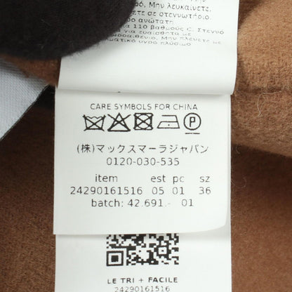Max Mara S 'S Cucito Mano Paolore Wrap Coat Wool Gown — view 4