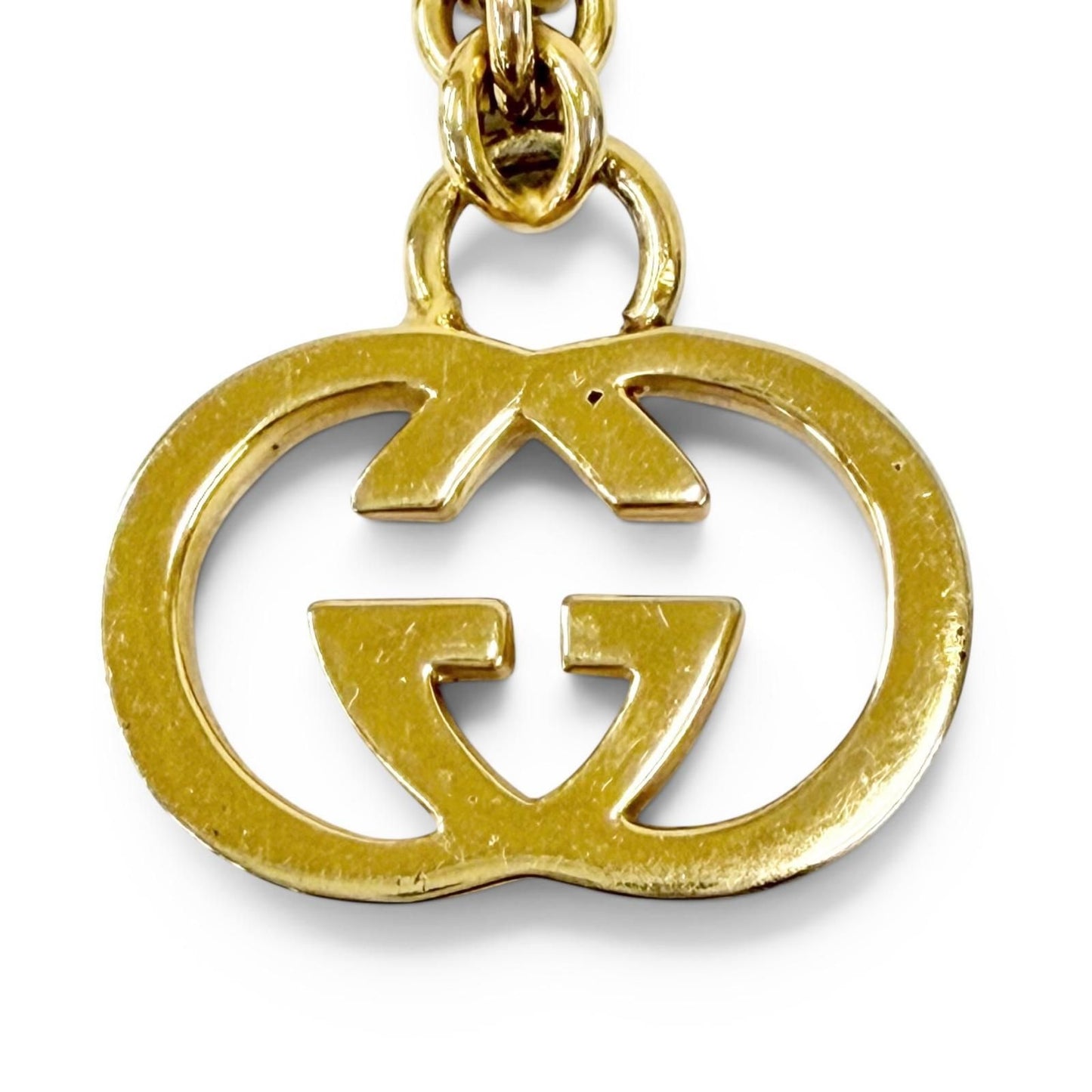 Gucci Vintage Interlocking G Chain Belt Gold 70 — view 8