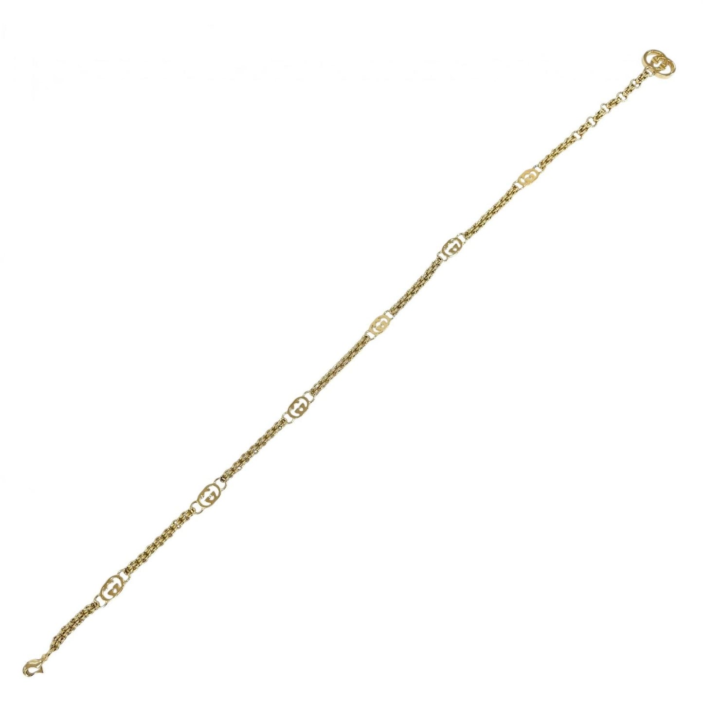 Gucci Vintage Interlocking G Chain Belt Gold 70 — view 4