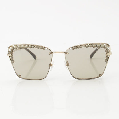 Chanel Pearl Sunglasses Eyewear 57 16 Brown — view 2