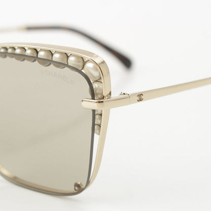 Chanel Pearl Sunglasses Eyewear 57 16 Brown — view 7