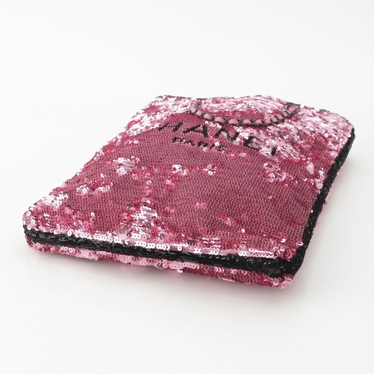 Chanel Sequin Logo 2-Way Shopping Tote Bag Pink — view 6