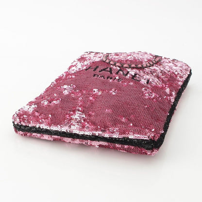 Chanel Sequin Logo 2-Way Shopping Tote Bag Pink — view 6