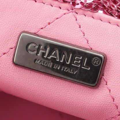Chanel Sequin Logo 2-Way Shopping Tote Bag Pink — view 8