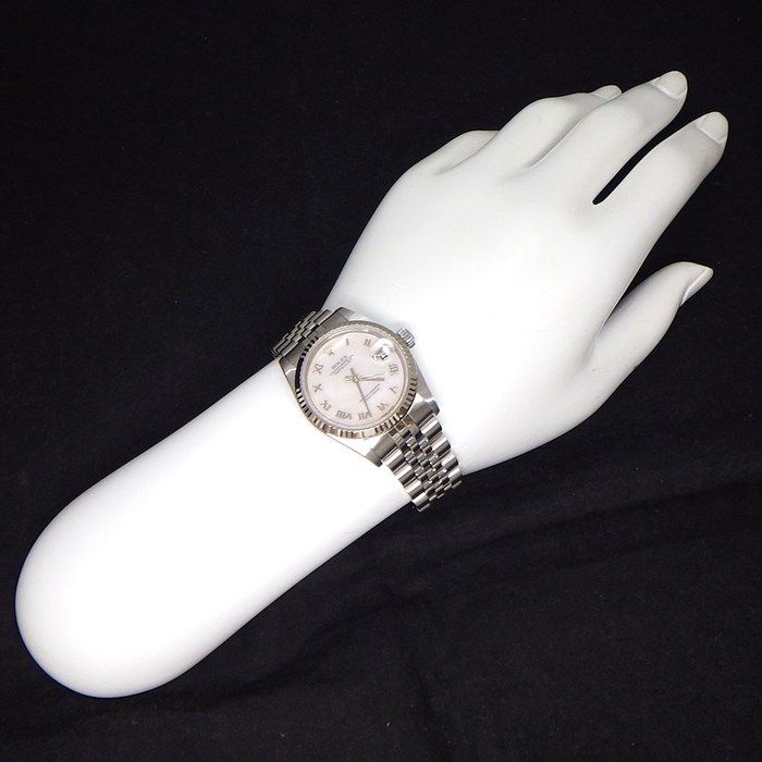Rolex Datejust Number Roman Index Pink Mother of Pearl Dial Full Ted Bezel — view 8