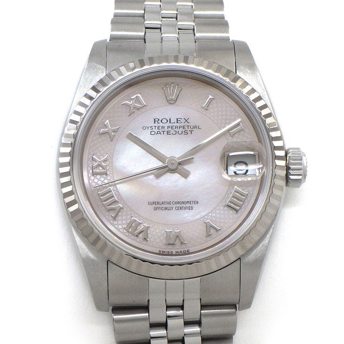 Rolex Datejust Number Roman Index Pink Mother of Pearl Dial Full Ted Bezel