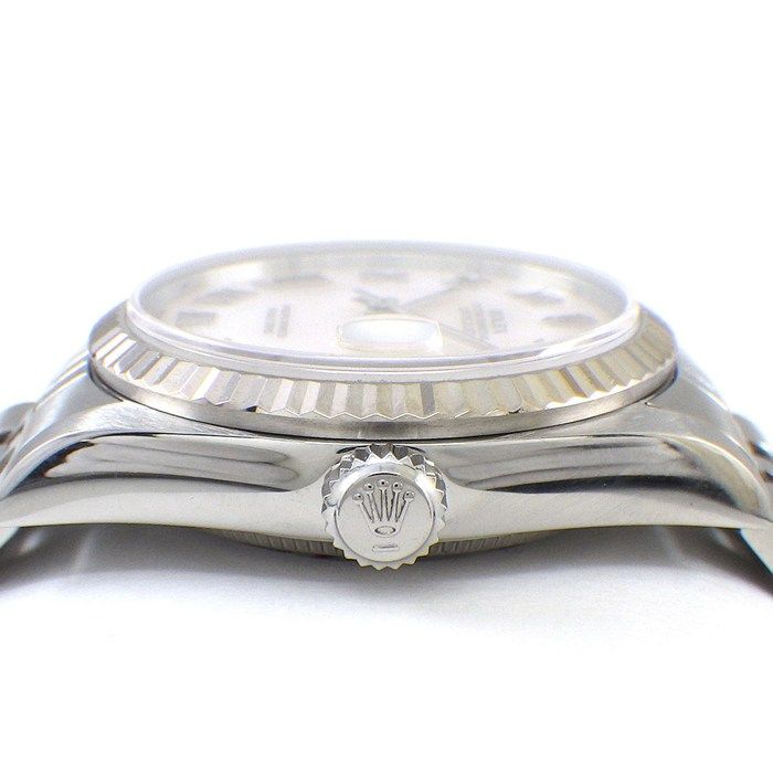 Rolex Datejust Number Roman Index Pink Mother of Pearl Dial Full Ted Bezel — view 2