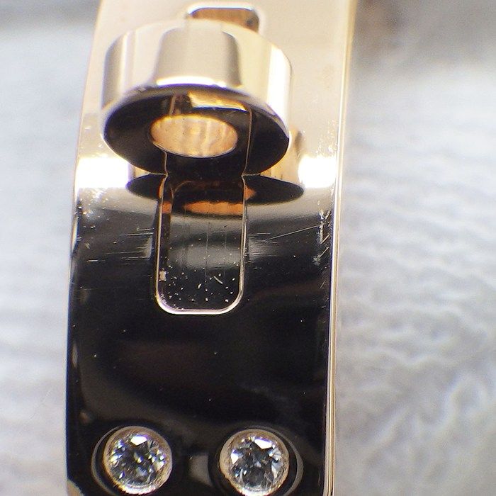 Hermes Ring Kelly PM Points Diamond Total 18K Pink Gold — view 4
