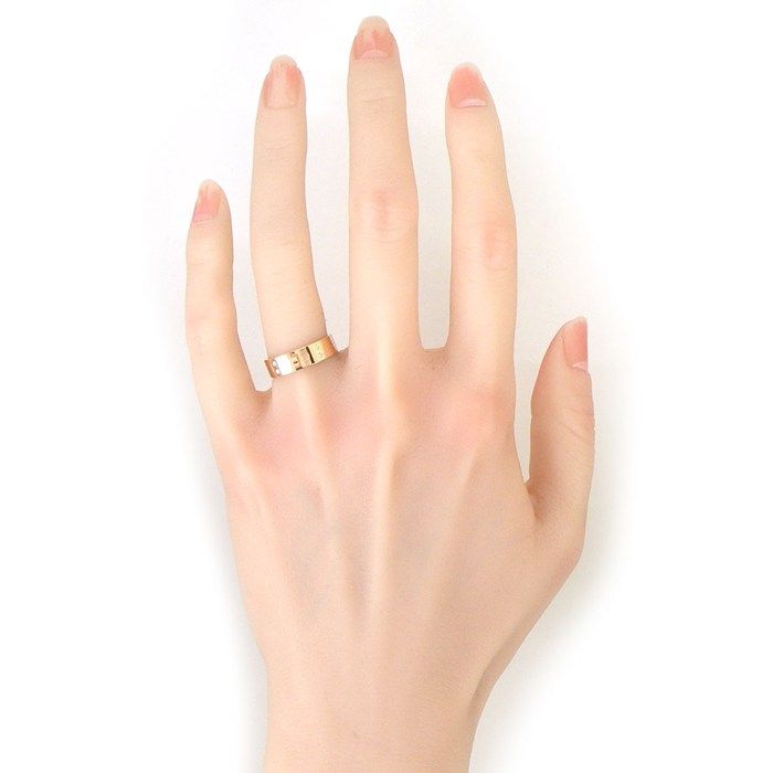 Hermes Ring Kelly PM Points Diamond Total 18K Pink Gold — view 5