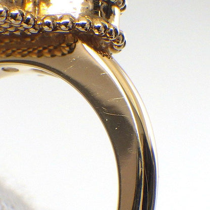 Van Cleef & Arpels Ring Vintage Alhambra Onyx Point Diamond 18K Yellow Gold — view 7
