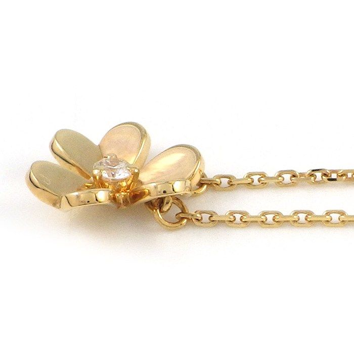 Van Cleef & Arpels Necklace Frivole Mini 1 Point Diamond 18K Yellow Gold — view 3