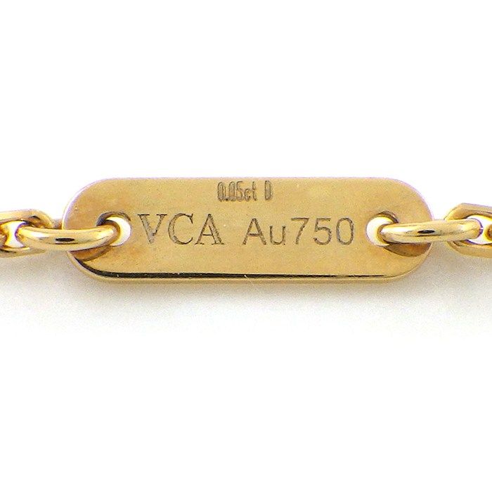 Van Cleef & Arpels Necklace Frivole Mini 1 Point Diamond 18K Yellow Gold — view 5