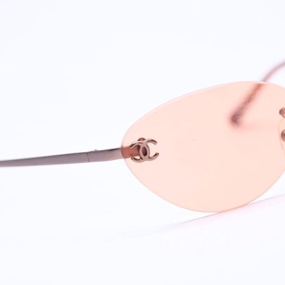 Chanel Sunglasses Eyewear CC Logo Orange Brown — view 8
