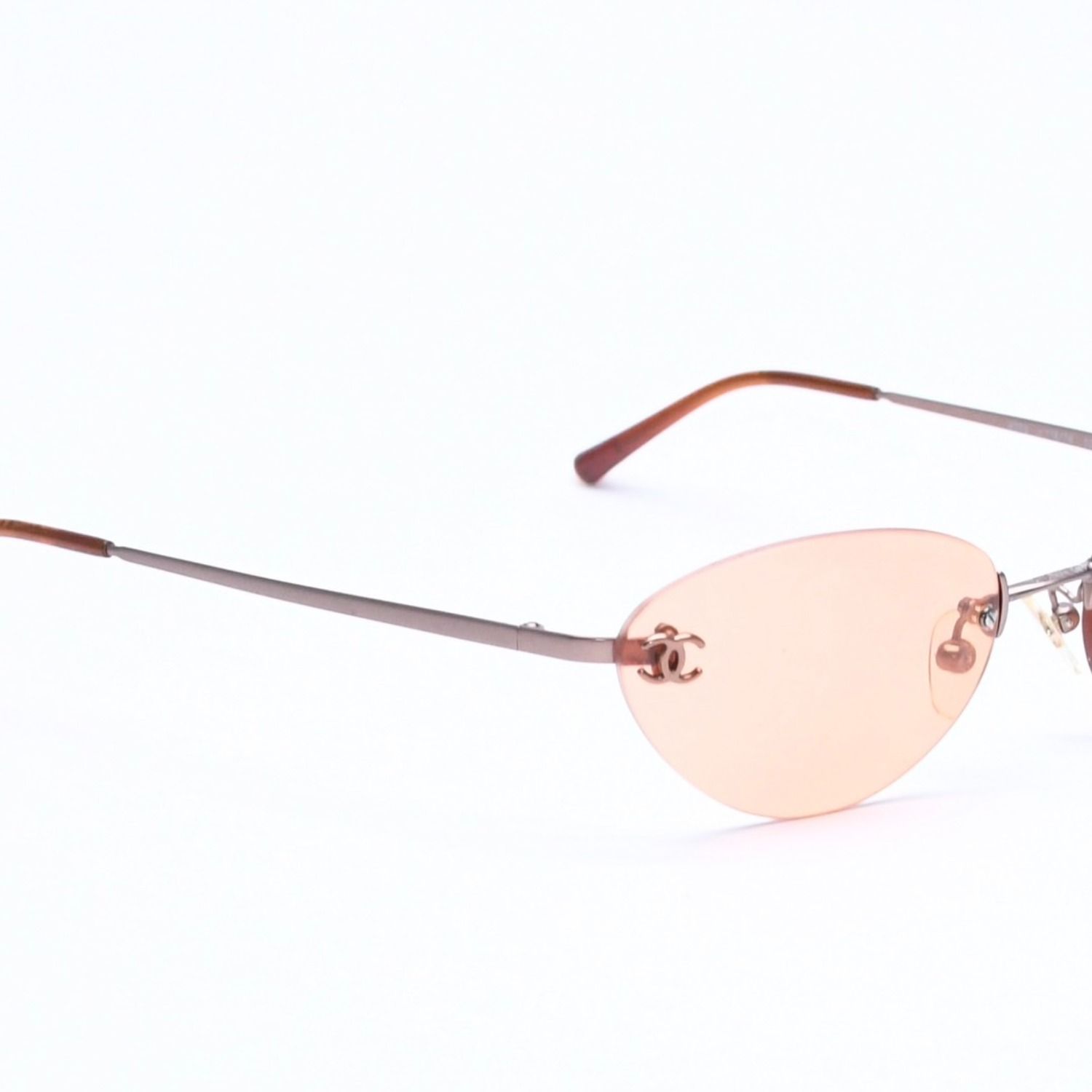 Chanel Sunglasses Eyewear CC Logo Orange Brown — view 4