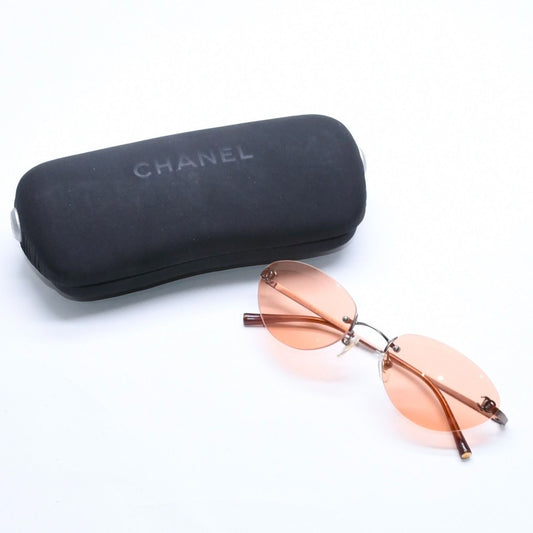 Chanel Sunglasses Eyewear CC Logo Orange Brown