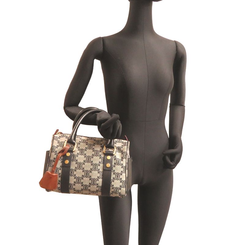 Celine Boston Bag Travel Bags Gray — view 8