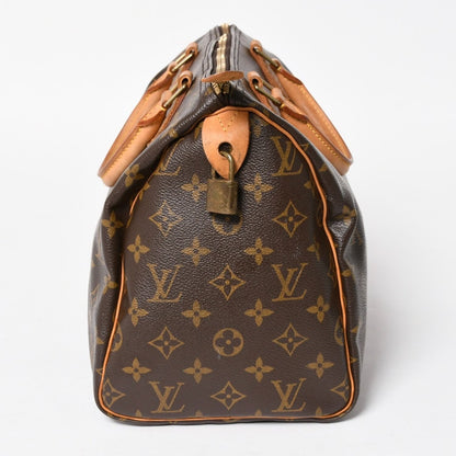 Louis Vuitton Speedy 30 Handbag Monogram Brown Gold — view 4