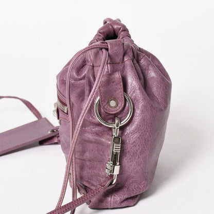 Balenciaga Shoulder Bag Pouch Purple Silver — view 4