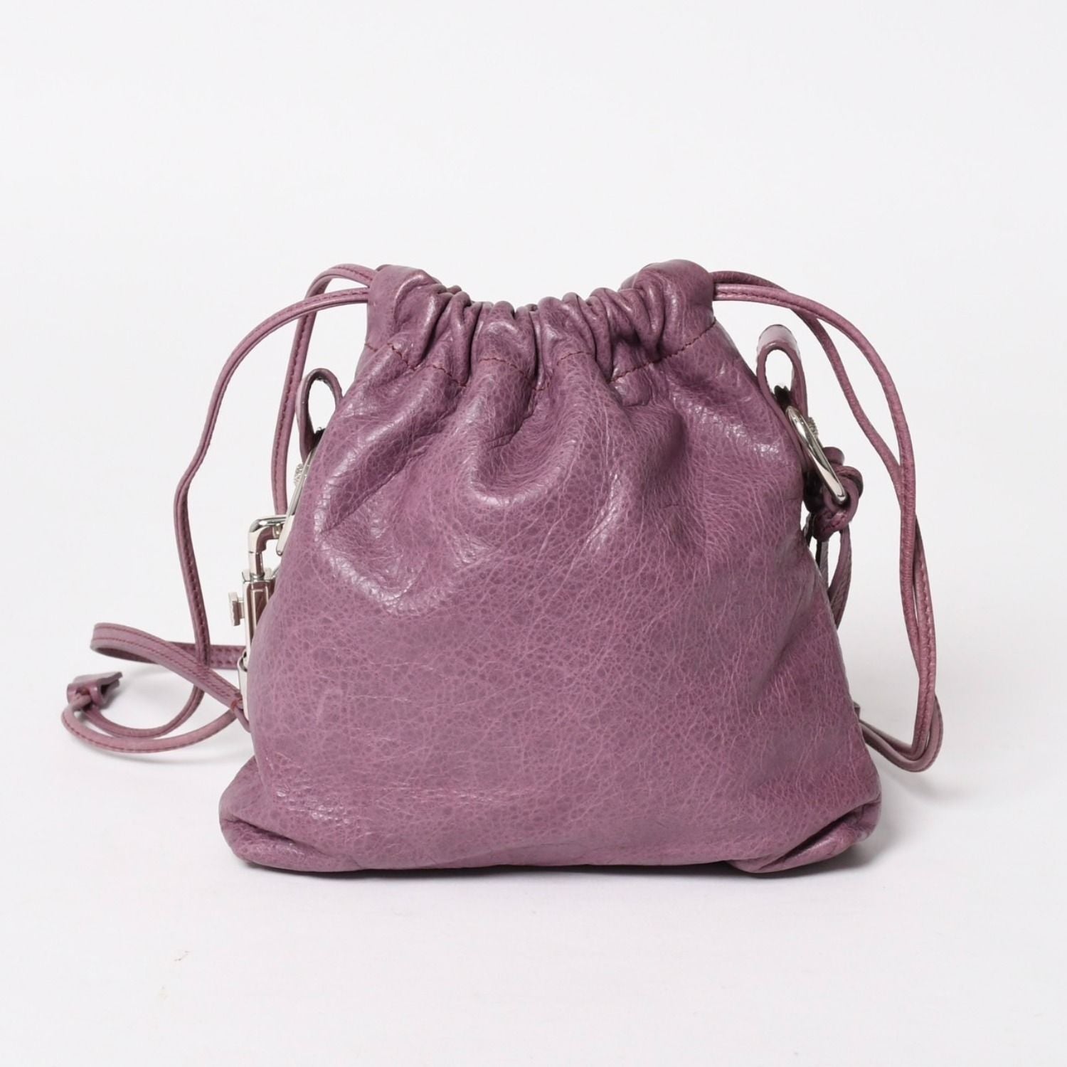 Balenciaga Shoulder Bag Pouch Purple Silver — view 2