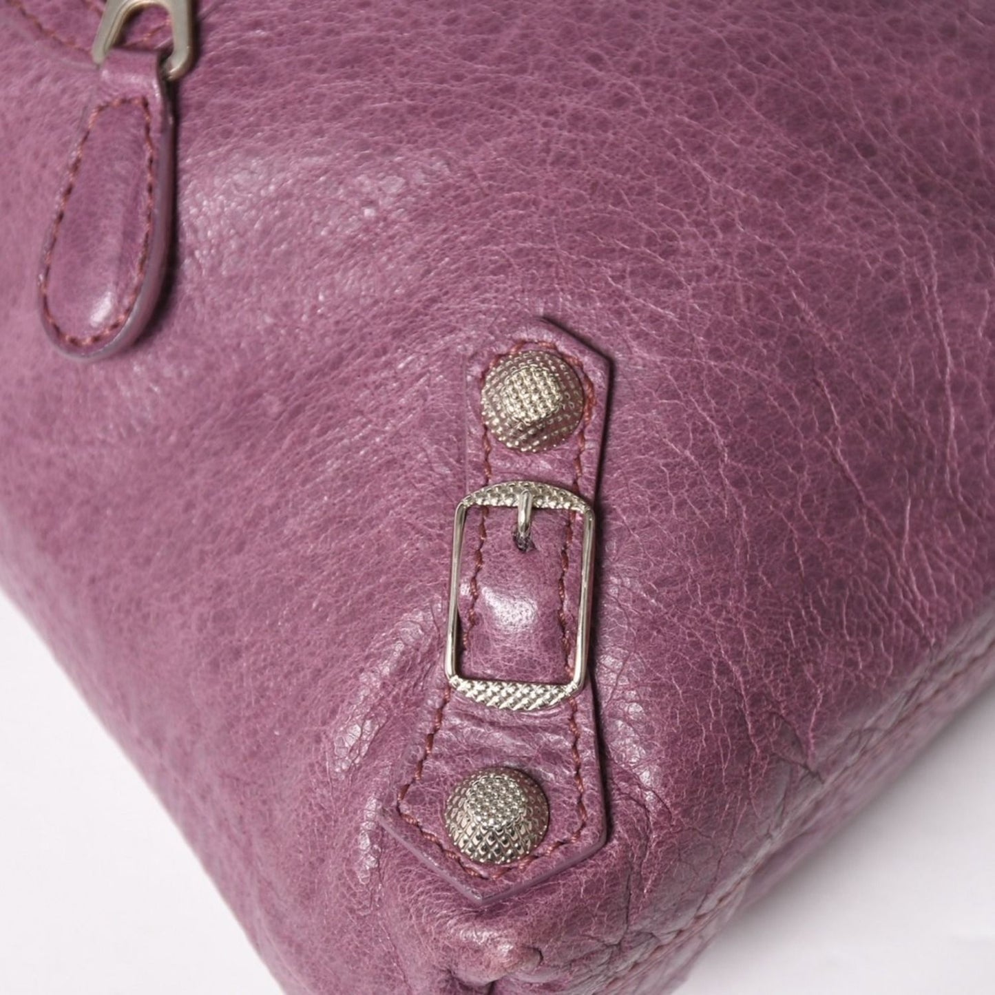 Balenciaga Shoulder Bag Pouch Purple Silver — view 7