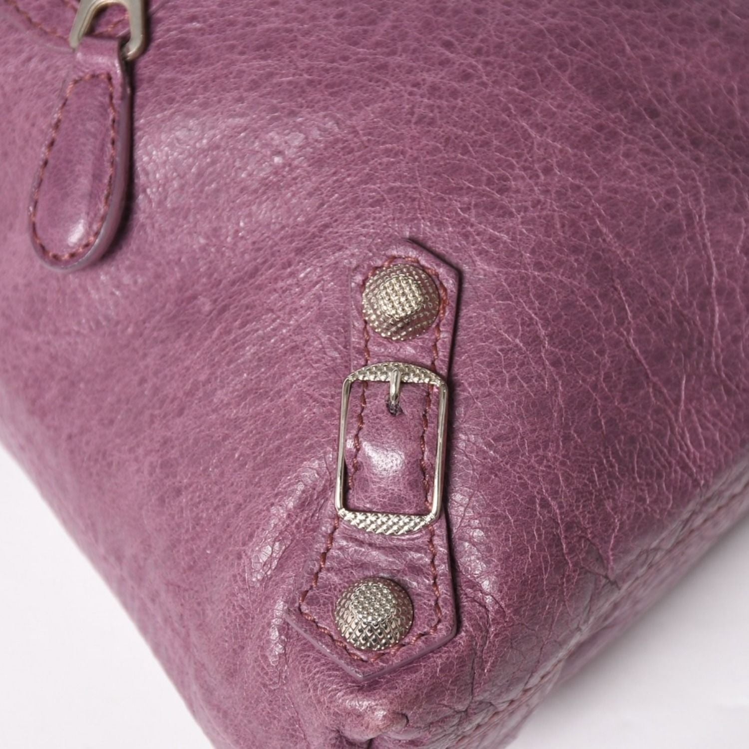 Balenciaga Shoulder Bag Pouch Purple Silver — view 7