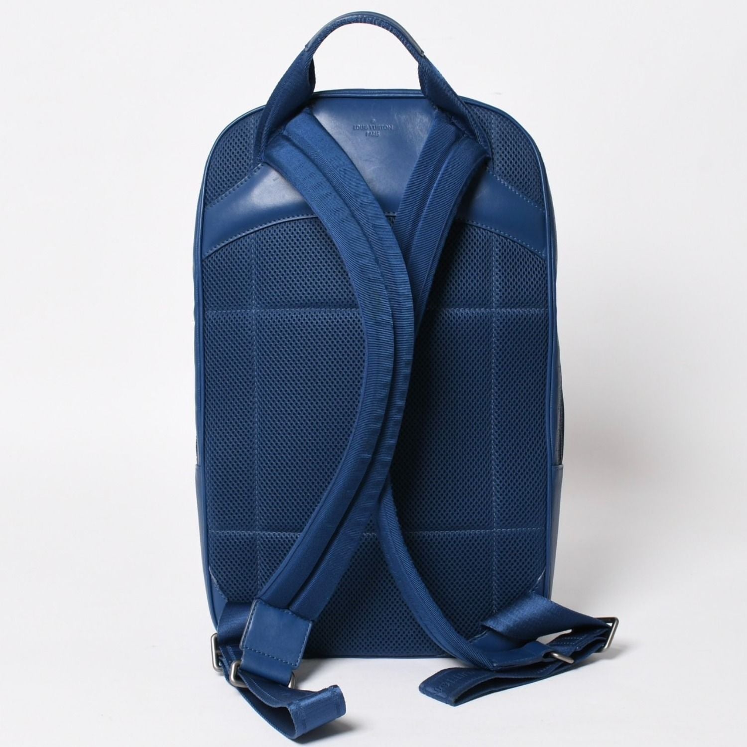 Louis Vuitton Michael Backpack Damier Infini Neptunia Blue Embossed Leather — view 2