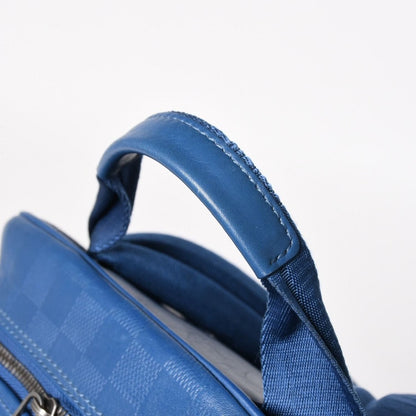 Louis Vuitton Michael Backpack Damier Infini Neptunia Blue Embossed Leather — view 8