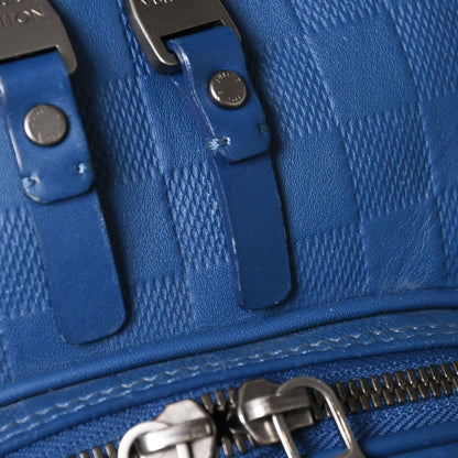 Louis Vuitton Michael Backpack Damier Infini Neptunia Blue Embossed Leather — view 7