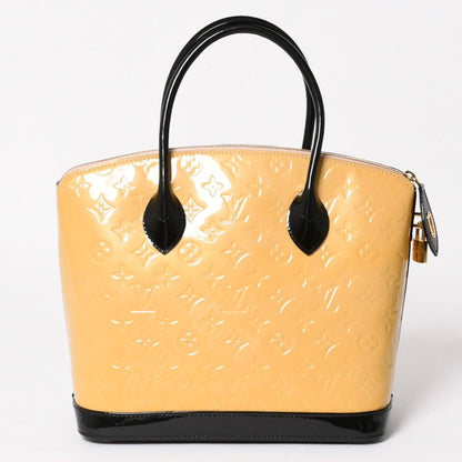 Louis Vuitton PM Handbag Monogram Vernis Yellow Black Gold 4 — view 2