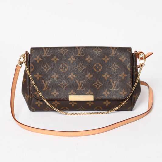 Louis Vuitton Favorite MM 2-Way Shoulder Bag Monogram Brown