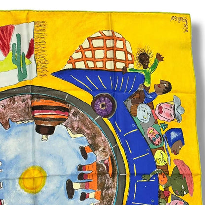 Louis Vuitton Silk Scarf Large le Voyage en Arizona Journey to Yellow — view 4
