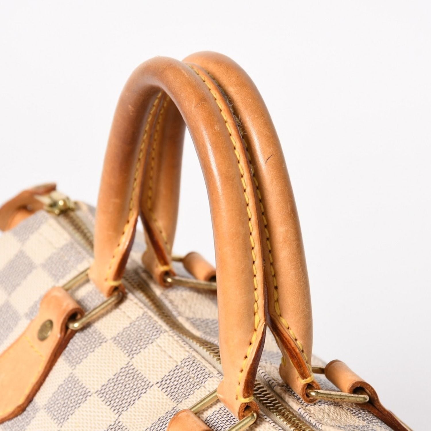 Louis Vuitton Handbag Speedy 25 Damier Azur White Navy — view 6