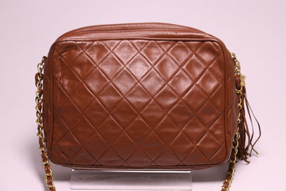 Chanel 0 Quilted Lambskin Chain Shoulder Bag — view 2