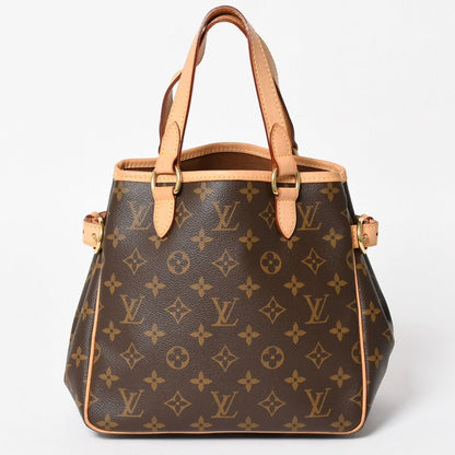 Louis Vuitton Patignol Handbag Monogram Canvas Vachetta Leather Brown Gold — view 2