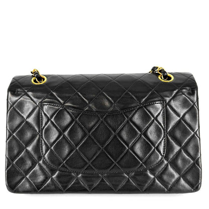 Chanel Shoulder Bag Quilted 25 Double Chain CC Logo Flap Crossbody Lambskin — view 2