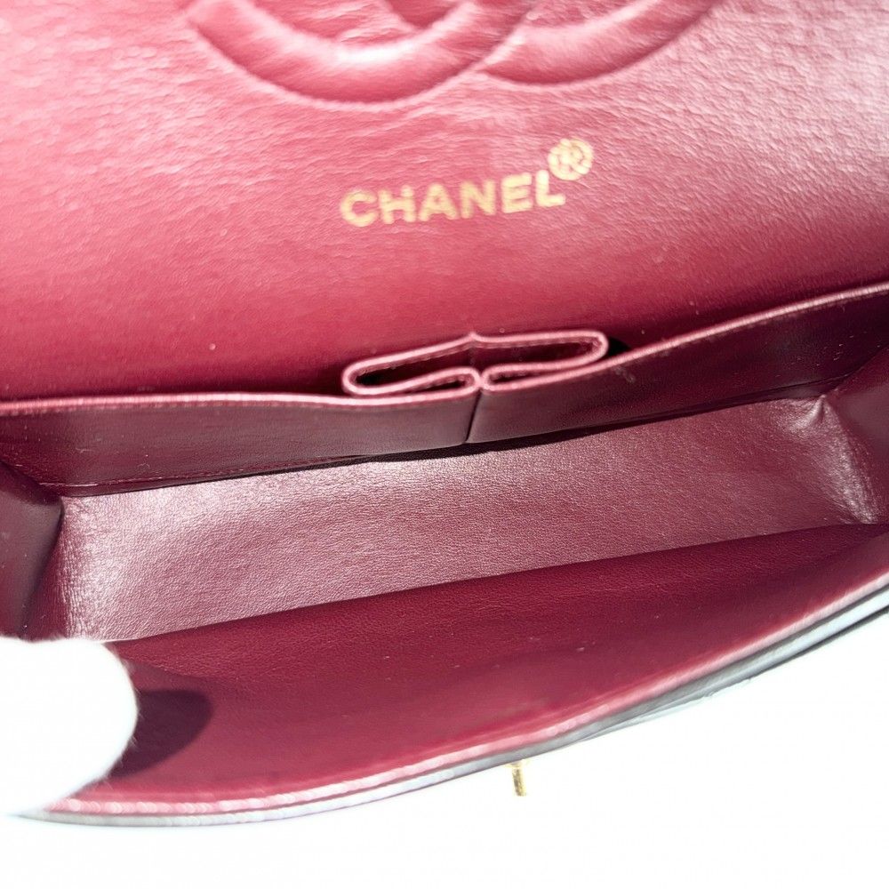 Chanel Shoulder Bag Quilted 25 Double Chain CC Logo Flap Crossbody Lambskin — view 5