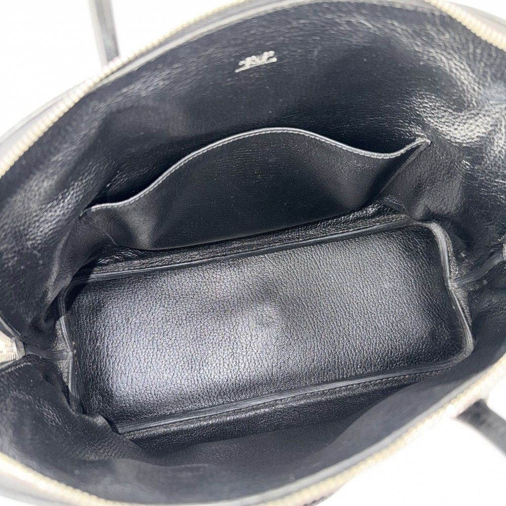 Hermes Handbag Bolide 31 Leather Black Silver — view 4