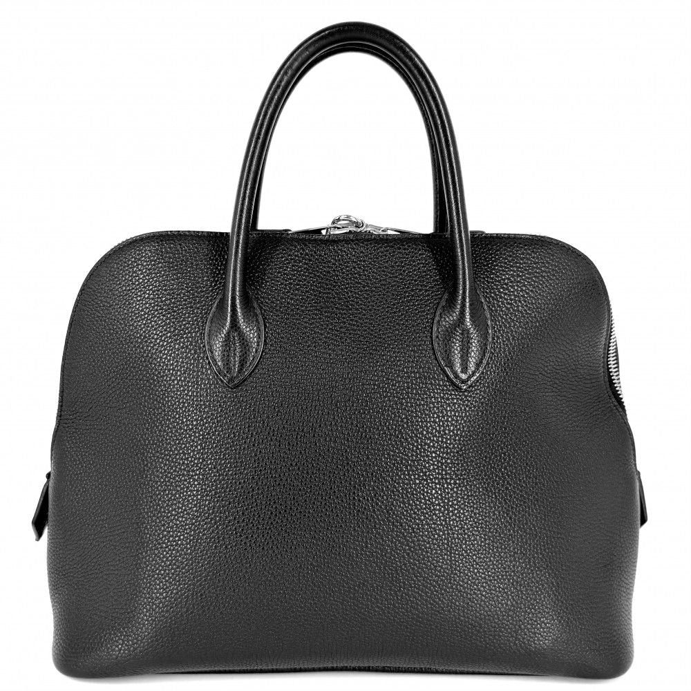 Hermes Handbag Bolide 31 Leather Black Silver — view 2