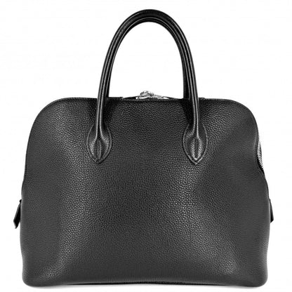 Hermes Handbag Bolide 31 Leather Black Silver — view 2