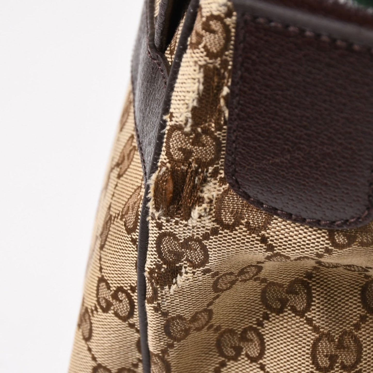 Gucci Web Strap Messenger Shoulder Bag GG Canvas Sherry Line Brown — view 5