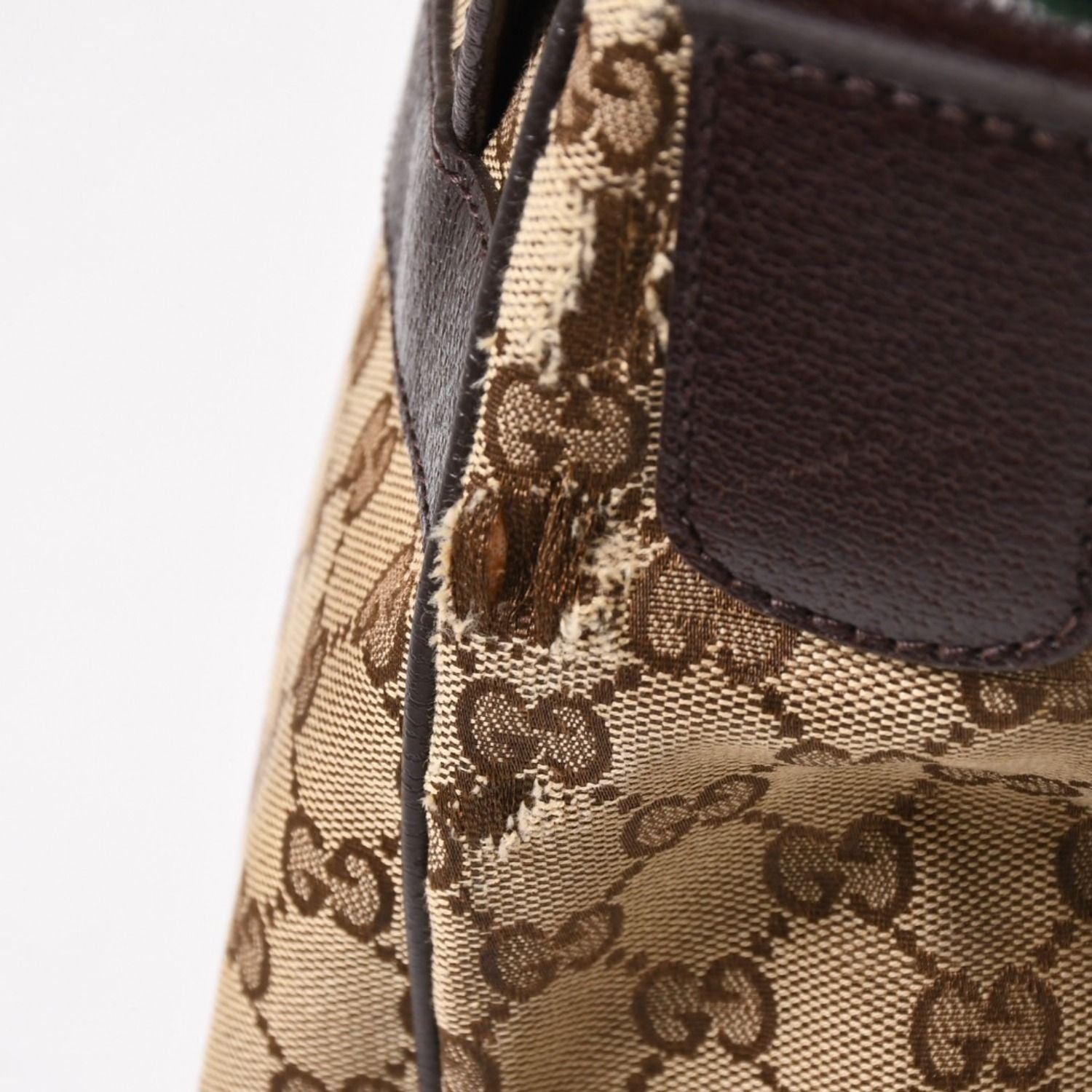 Gucci Web Strap Messenger Shoulder Bag GG Canvas Sherry Line Brown — view 5
