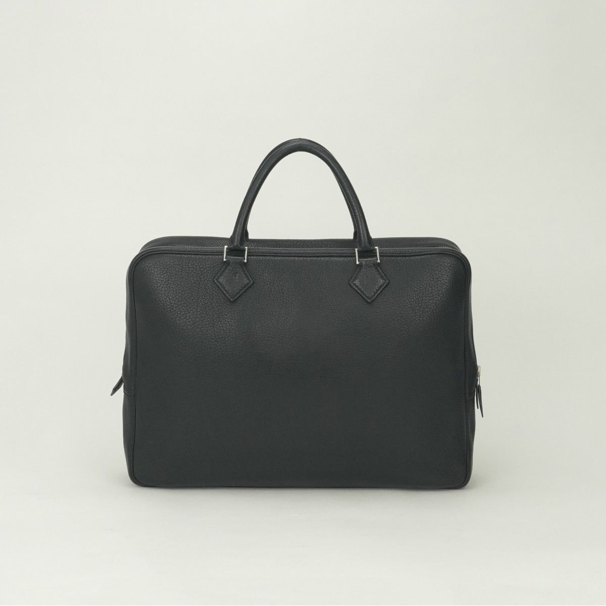 Hermes Plume Doc 38 Business Briefcase Fjord Noir Black Silver — view 3