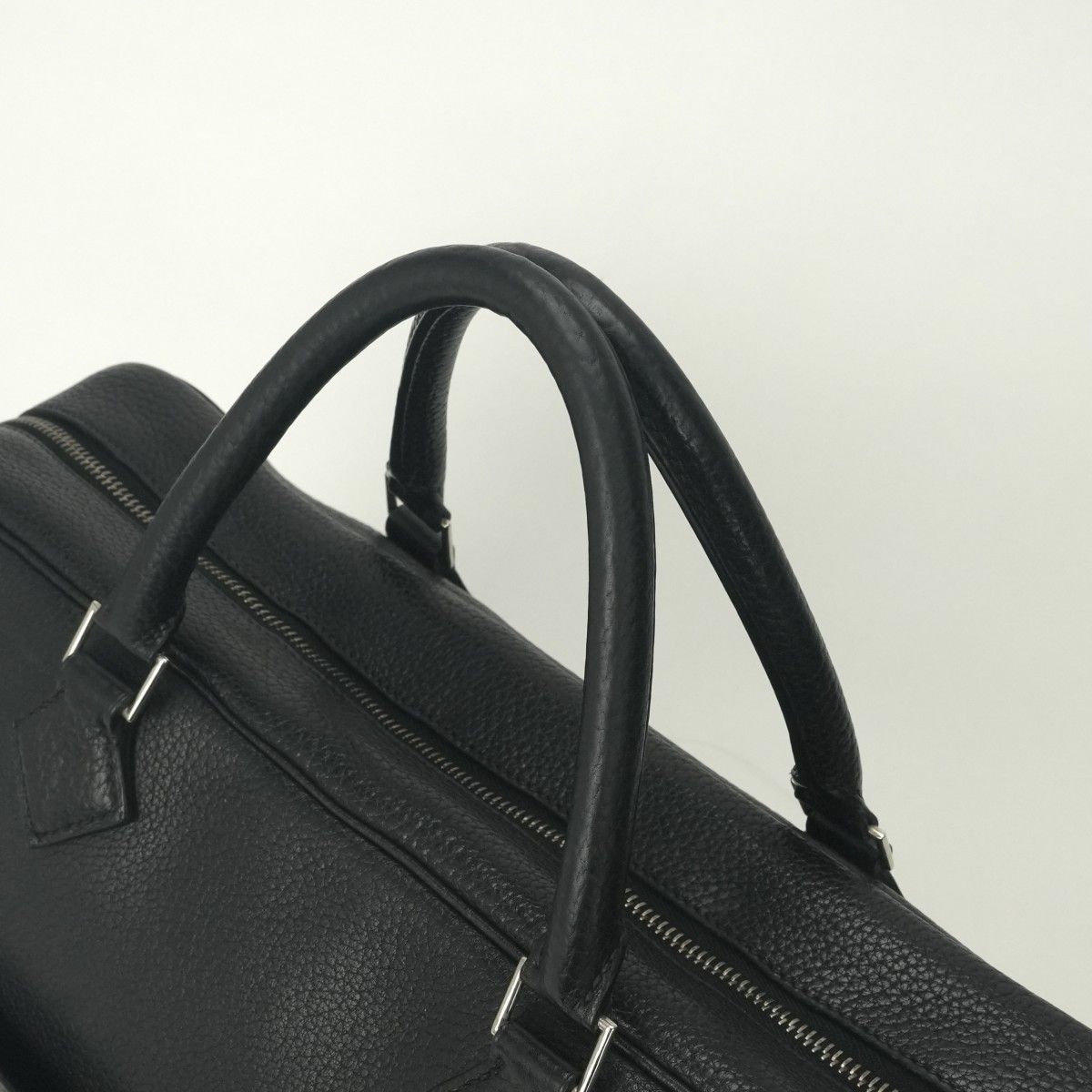 Hermes Plume Doc 38 Business Briefcase Fjord Noir Black Silver — view 4
