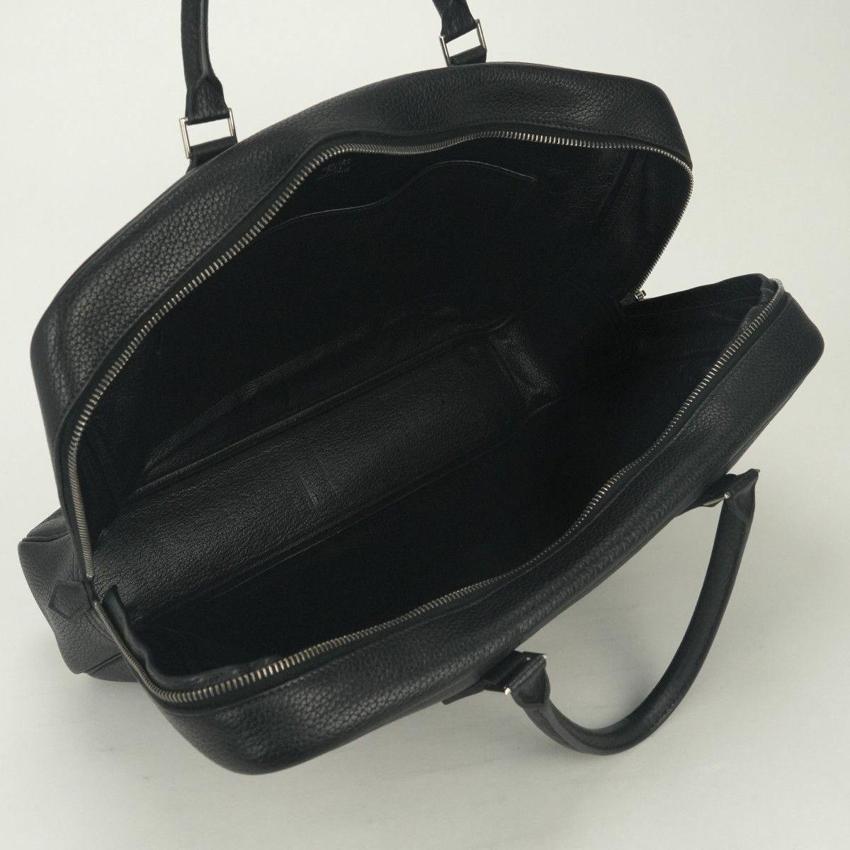 Hermes Plume Doc 38 Business Briefcase Fjord Noir Black Silver — view 8