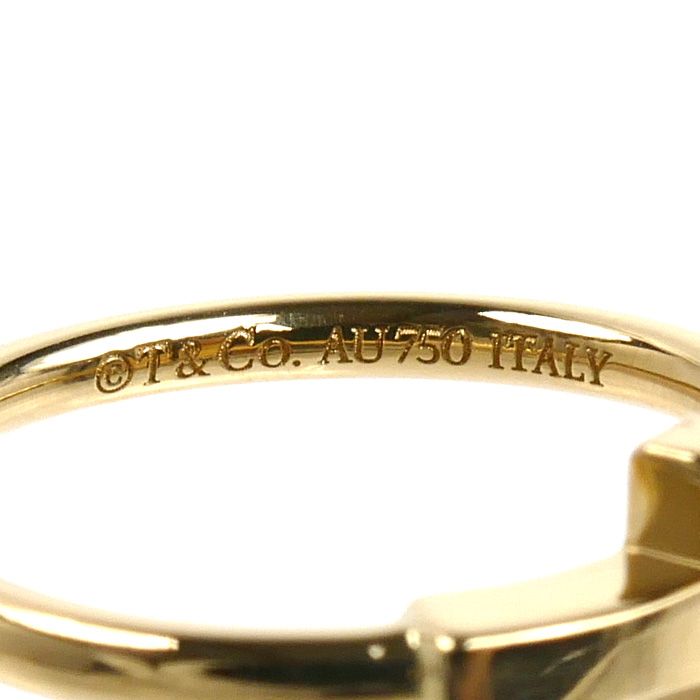 Tiffany & Co 18K Yellow Gold T Wire Ring — view 5