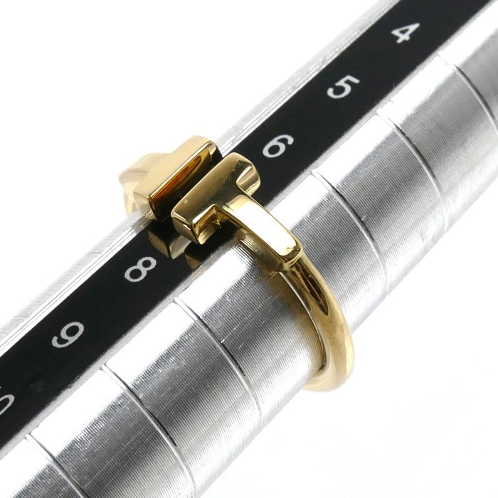 Tiffany & Co 18K Yellow Gold T Wire Ring — view 6