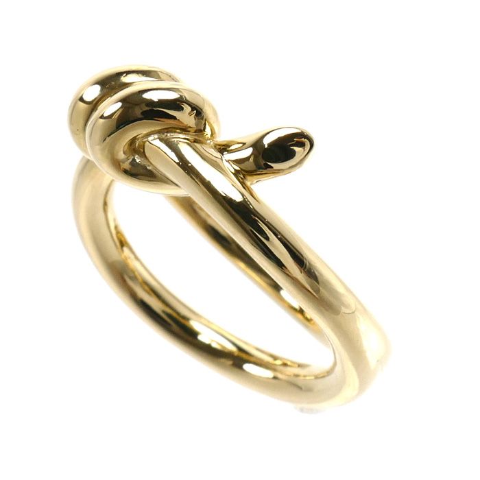 Tiffany & Co 18K Yellow Gold Knot Double Row Ring — view 2