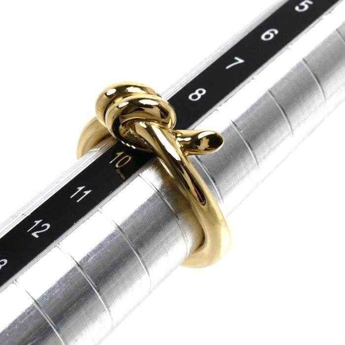 Tiffany & Co 18K Yellow Gold Knot Double Row Ring — view 6